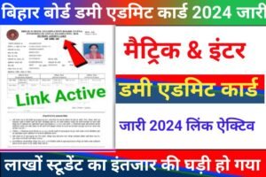 BSEB Dummy Admit Card 2024 Matric Inter Out