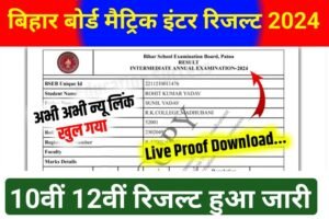 Bihar Board 10th 12th Result 2024 Link Active